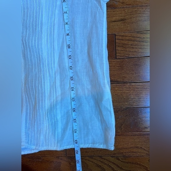 Alice + Olivia | Ivory Peasant Top XS Boho Cottage Core Quiet Luxury Festival - Picture 13 of 14